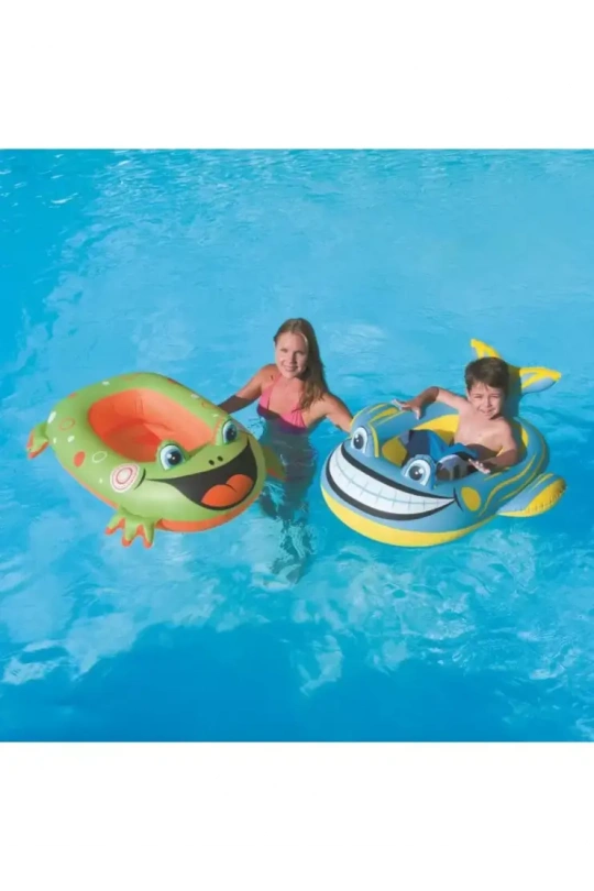 Bestway Kurbağa & Balık Çocuk Botu 99x66 cm - 34085 -