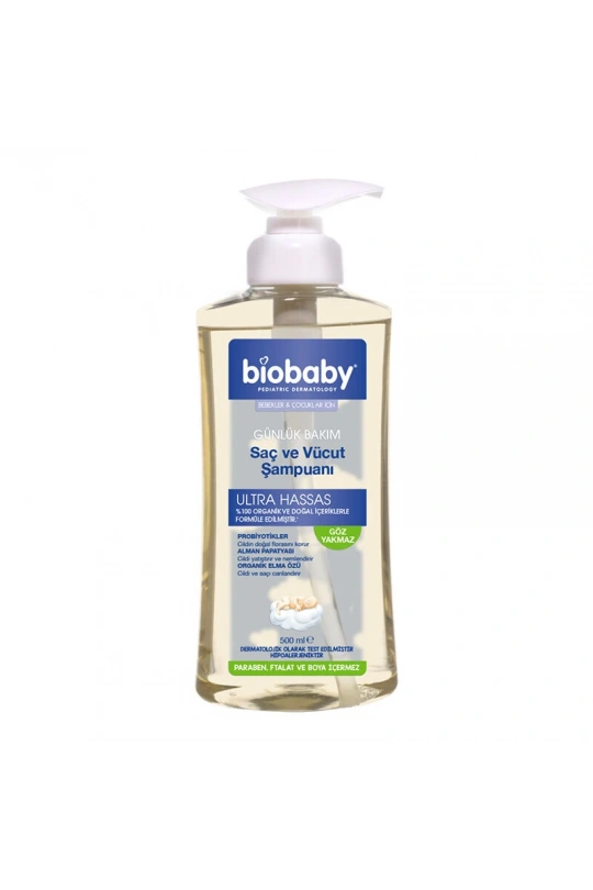 Biobaby Bebek Saç ve Vücut Şampuanı 500 ml