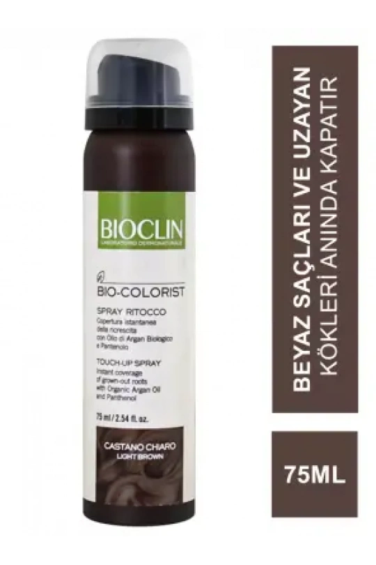 Bioclin Bio Colorist Touch Up Sprey - Light Brown - 75 ml
