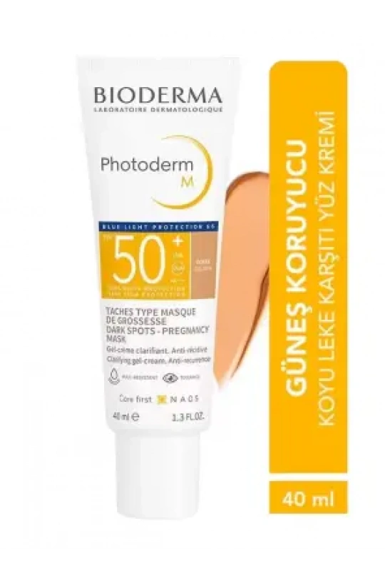 Bioderma Photoderm M SPF50+ Golden Koyu Lekeye ve Mavi Işığa Karşı SPF50+ Renkli Yüz Güneş Kremi 40 ml 40 ml