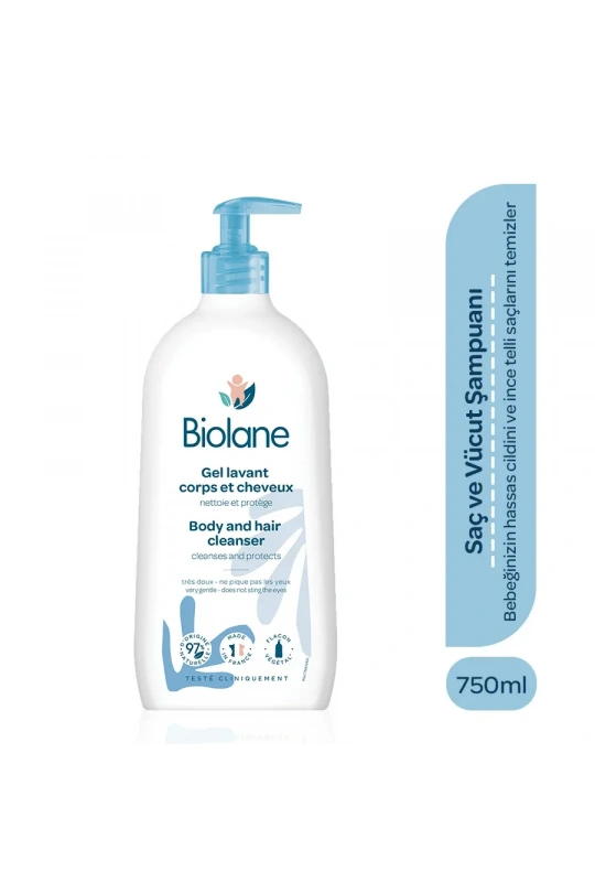 Biolane Body and Hair Cleanser - Saç ve Vücut Şampuanı - 750 ml