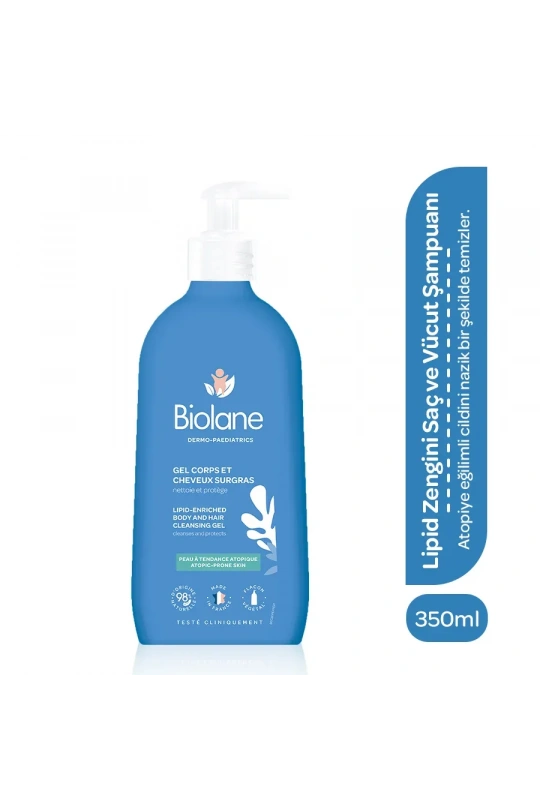 Biolane Dermopediatrik Body&Hair Cleansing Gel - Saç ve Vücut Şampuanı - 350 ml