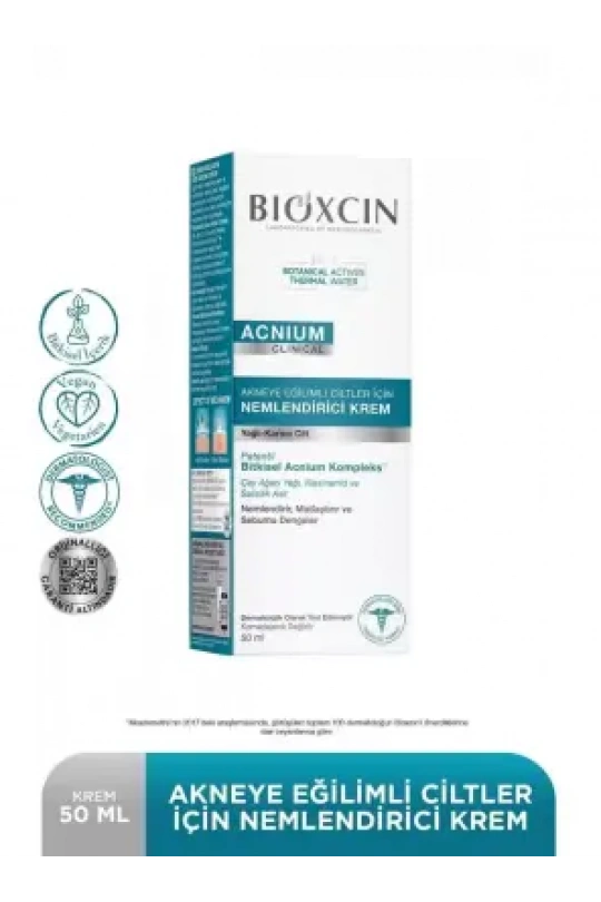 Bioxcin Acnium Sebum Dengeleyici Nemlendirici Krem 50 ml