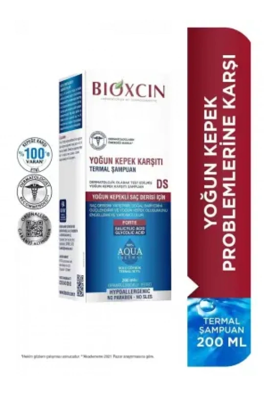 Bioxcin Aqua Thermal Şampuan Yoğun Kepek Karşıtı DS 200 ml