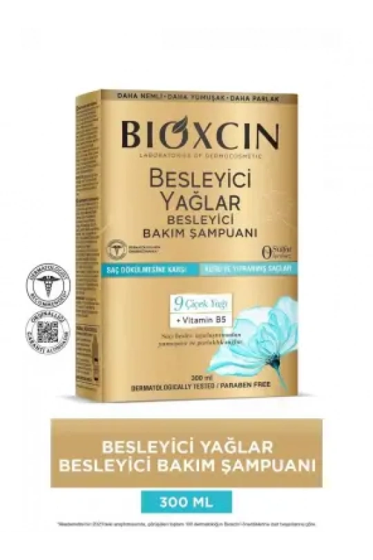 Bioxcin Besleyici Yağlar Bakım Şampuanı 300 ml - Kuru&Yıpranmış Saçlar