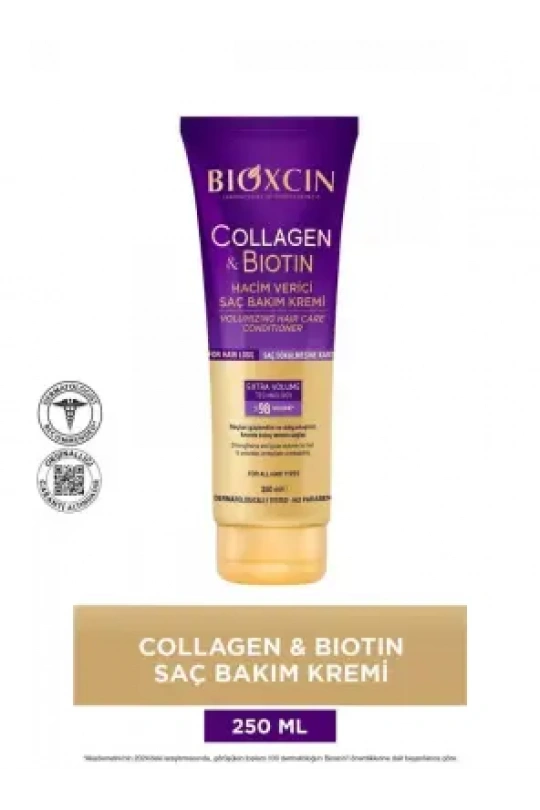 Bioxcin Collagen & Biotin Hacim Veren Saç Bakım Kremi 250ml