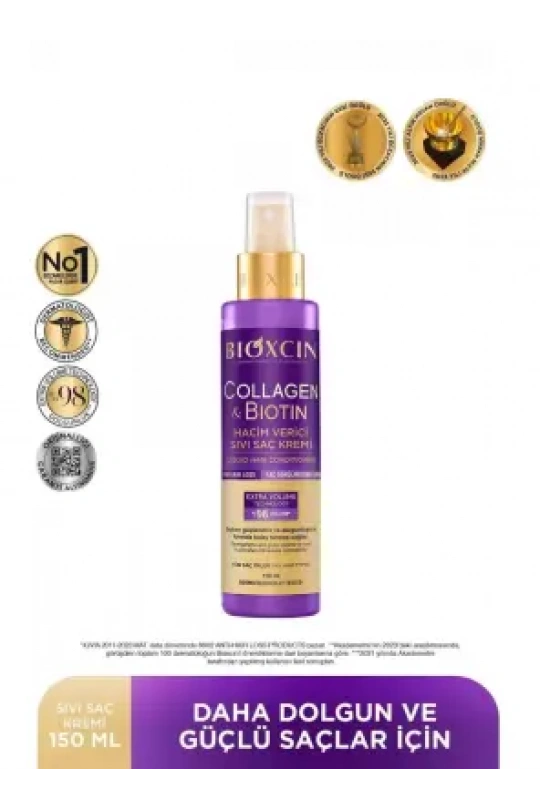Bioxcin Collagen & Biotin Hacim Veren Sıvı Saç Kremi 150ml