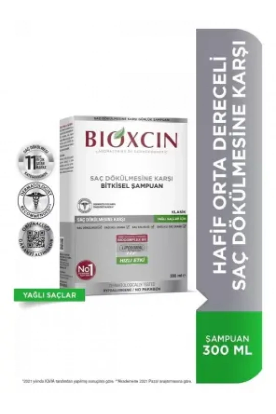 Bioxcin Klasik Şampuan Yağlı Saçlar 300 ml