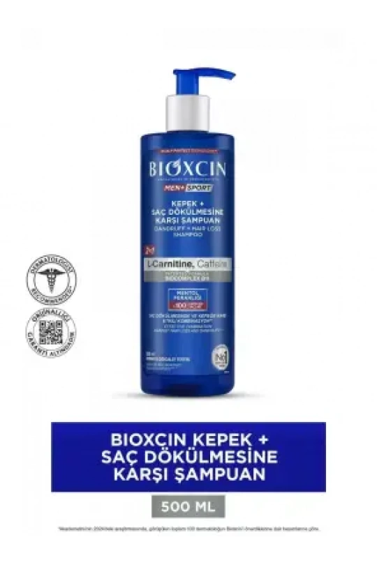 Bioxcin Men Kepek Önleyici Saç Dökülmesine Karşı Şampuan 500ml