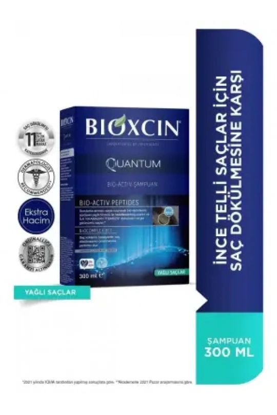 Bioxcin Quantum Şampuan Yağlı Saçlar 300 ml