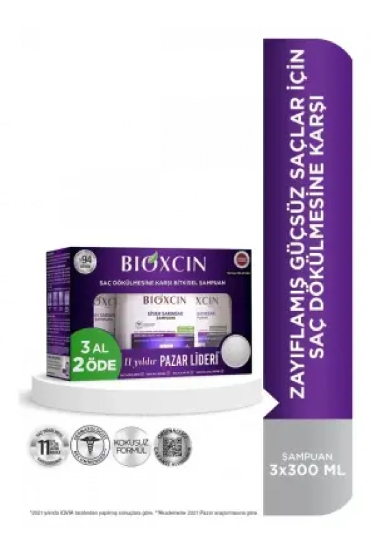 Bioxcin Siyah Sarımsak Şampuanı 3 al 2 öde -3x300ml-