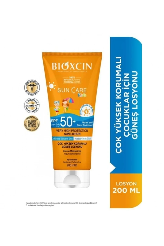 Bioxcin Sun Care Çocuklar için Güneş Losyonu SPF 50+ 200 ml