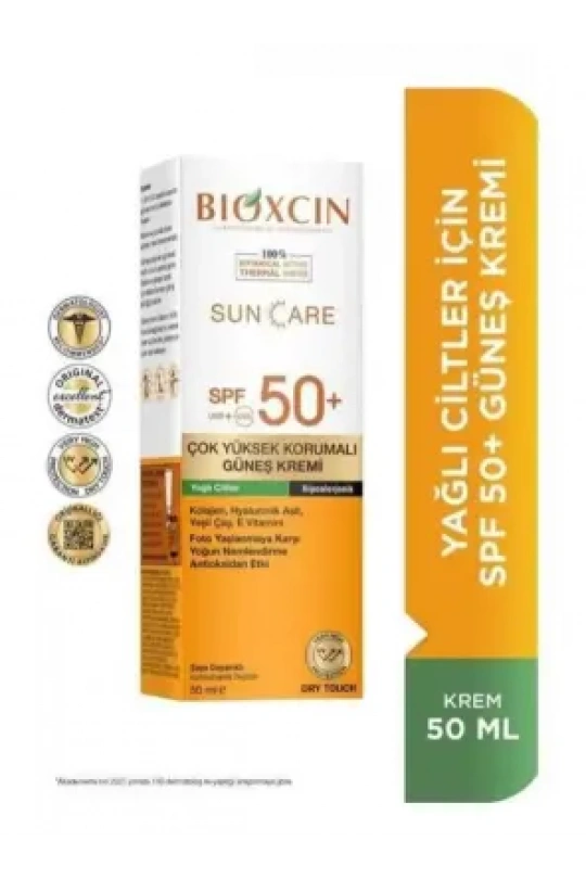 Bioxcin Sun Care Yağlı Ciltler İçin Güneş Kremi Spf 50+ 50 ml