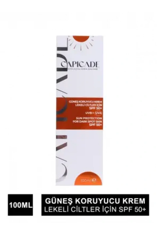 Capicade Güneş Koruyucu Krem Spf 50+ Lekeli Cilt 100 ml