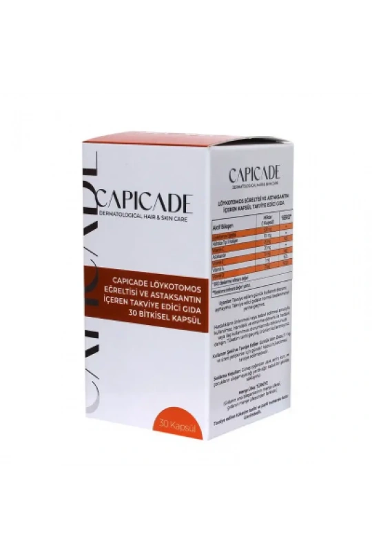 Capicade Löykotomos Eğreltisi ve Astaksantin İçeren 30 Kapsül