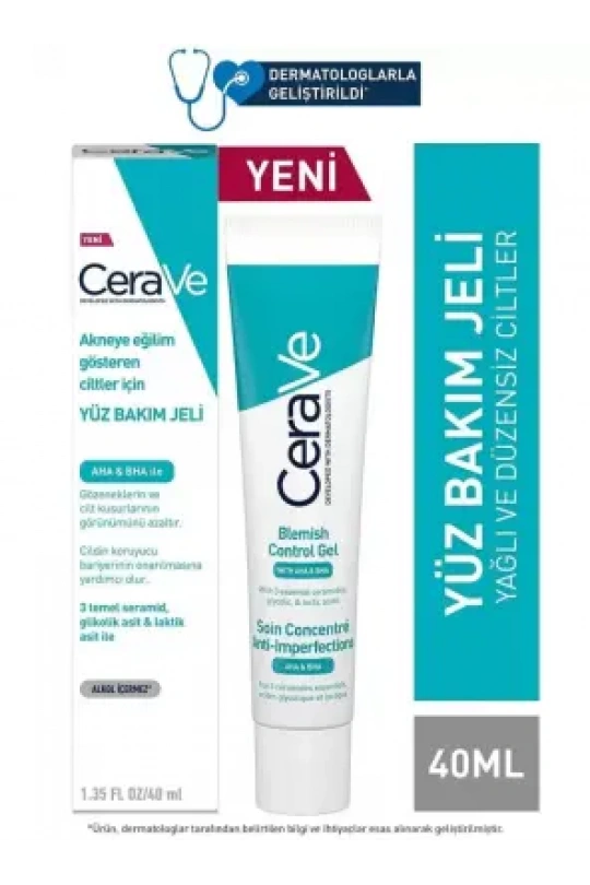 Cerave Blemish Aha/Bha Akneli Ciltler İçin Yüz Bakım Jeli 40 ml