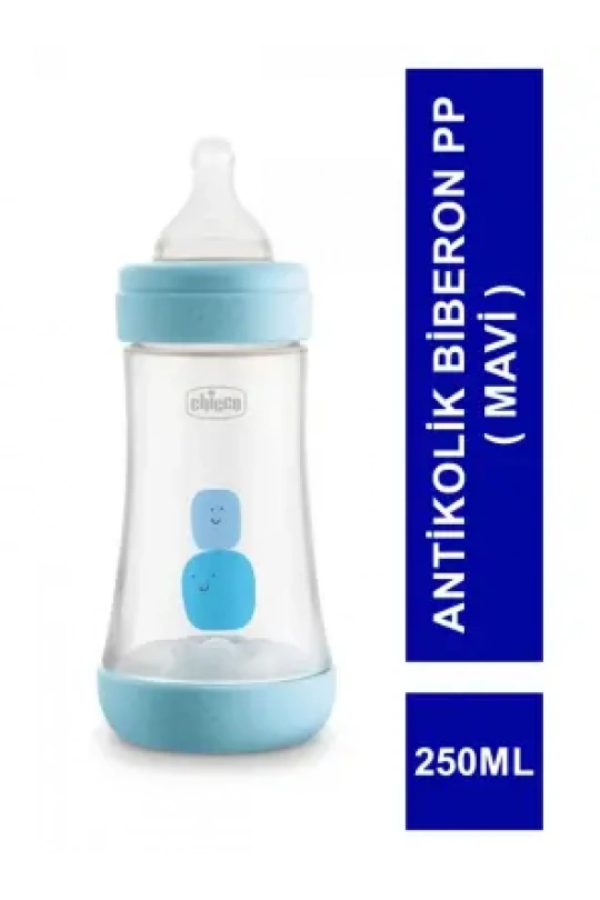 Chicco P5 Antikolik Biberon PP 2+ Ay - Mavi - 250 ml