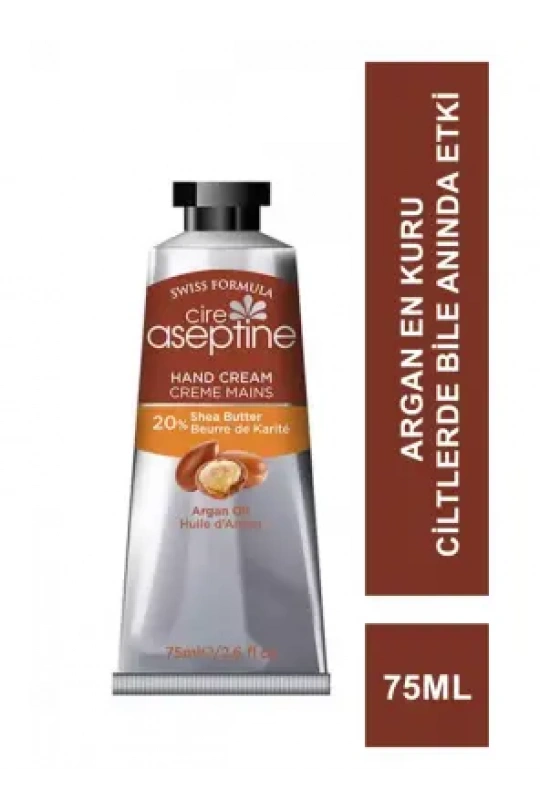 Cire Aseptine %20 Shea Butter El Kremi Argan 75 ml