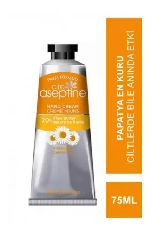 Cire Aseptine %20 Shea Butter Papatya El Kremi 75 ml