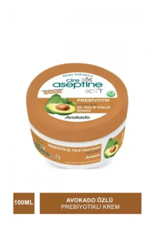 Cire Aseptine Soft Avokado Özlü Yoğun Nemlendirici Prebiyotikli Krem 100 ml