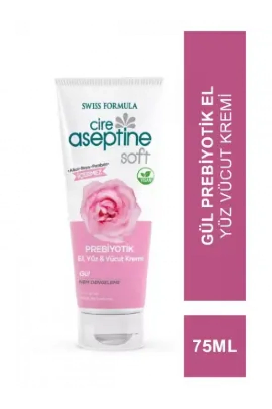 Cire Aseptine Soft Prebiyotik El Yüz Vücut Kremi Gül 75 Ml