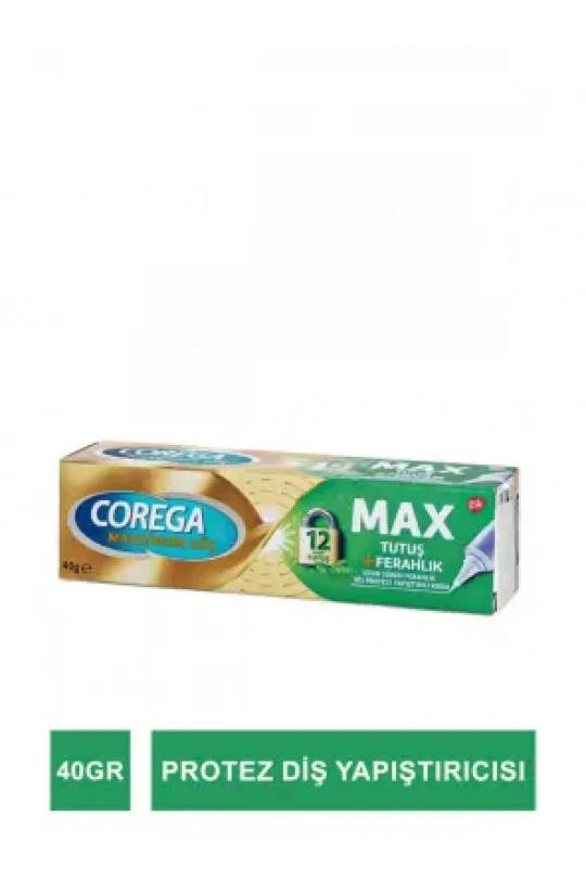 Corega Max Tutuş+Ferahlık Diş Protezi Yapıştırıcı 40 g