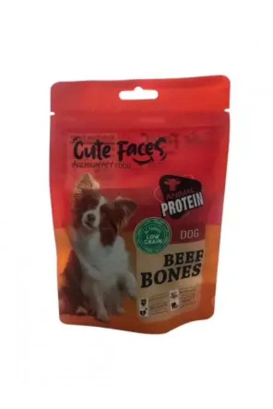 Cute Faces Dog Beef Bones 80 Gr