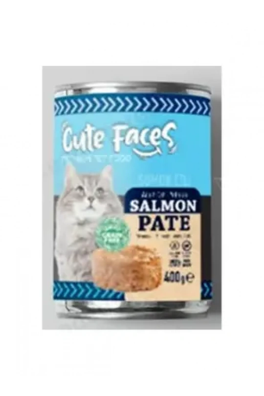 Cute Faces Tahılsız Pate Somonlu Kedi Konserve 400 gr