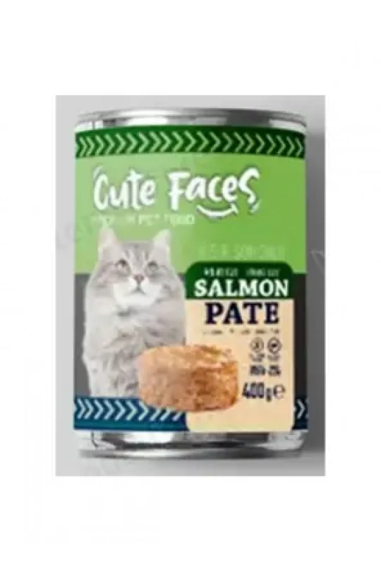 Cute Faces Tahılsız Pate Somonlu Steril Kedi Konserve 400 gr