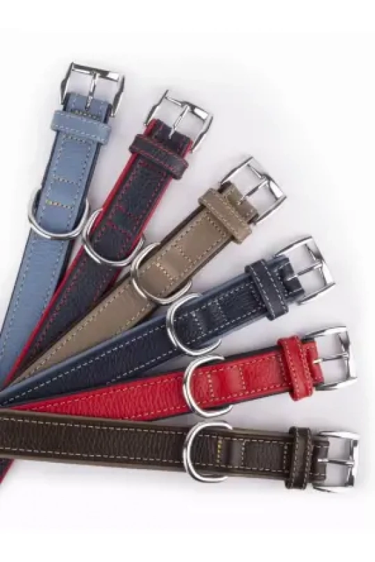 Daisy Flotter Deri Köpek Tasması XXS-2cm Kırmızı-Laci