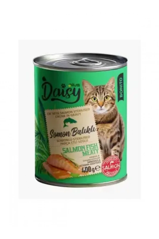 Daisy Plus Bonito Steril Somonlu Kedi Konservesi 400 Gr