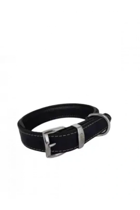 Daisy Yağlı Deri Köpek Tasması M-3cm Lacivert