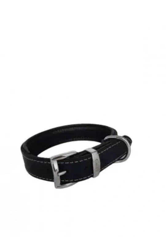 Daisy Yağlı Deri Köpek Tasması S-2,5cm Lacivert