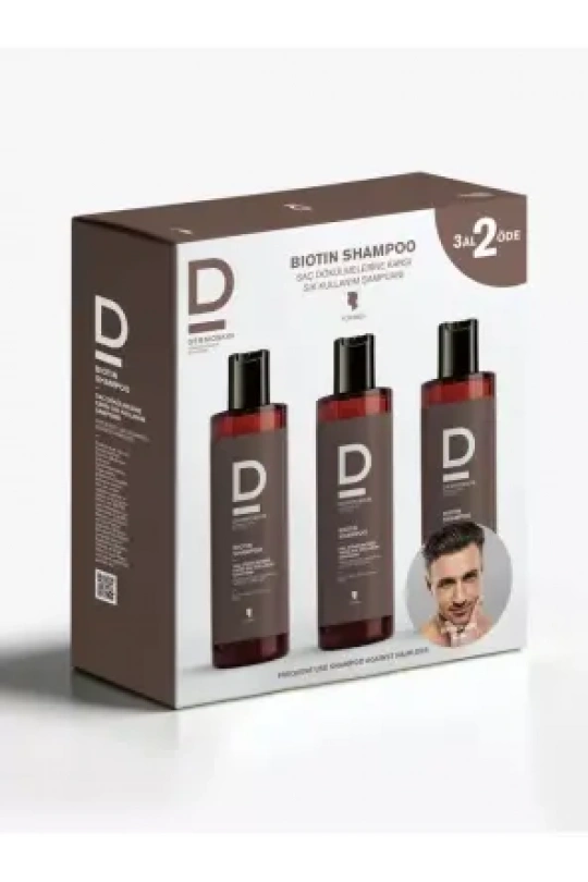 Dermoskin Biotin Şampuan Erkek 200 ml 3 Al 2 Öde