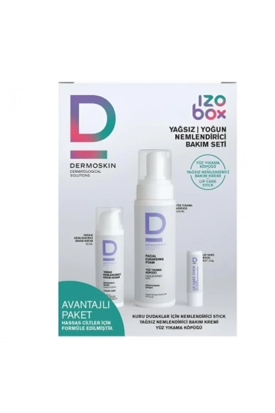 Dermoskin Izobox Yağsız Yoğun Nemlendirici Bakım Seti