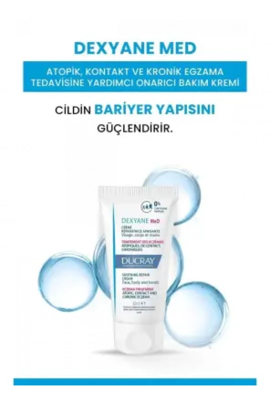 Ducray Dexyane MeD Atopik, Kontakt ve Kronik Egzama Tedavisine Yardımcı Onarıcı Bakım Kremi 30ml
