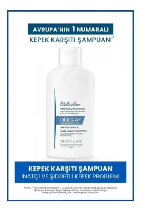 Ducray Kelual DS İnatçı ve Şiddetli Kepek Karşıtı Şampuan 100 ml
