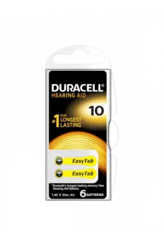 Duracell Activair İşitme Cihazı Pili 6lı No: 10