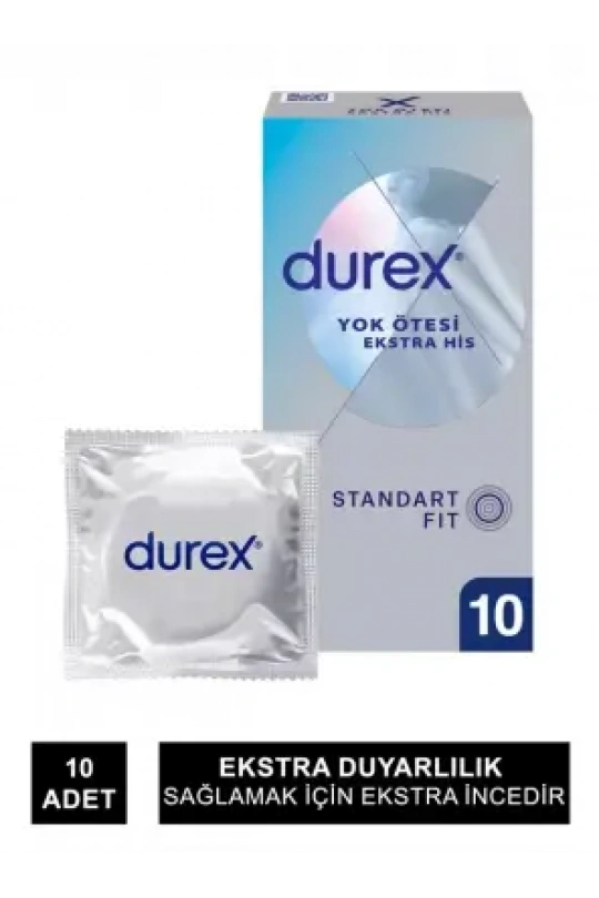 Durex Yok Ötesi Ekstra İnce Ekstra His 10lu Prezervatif