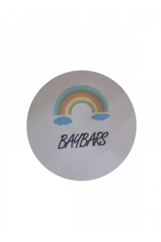 Ebruli Sanat Tasarım Rainbow Desenli Özel Tasarım Çocuk Odası Kapı Süsü Ve Duvar Süsü