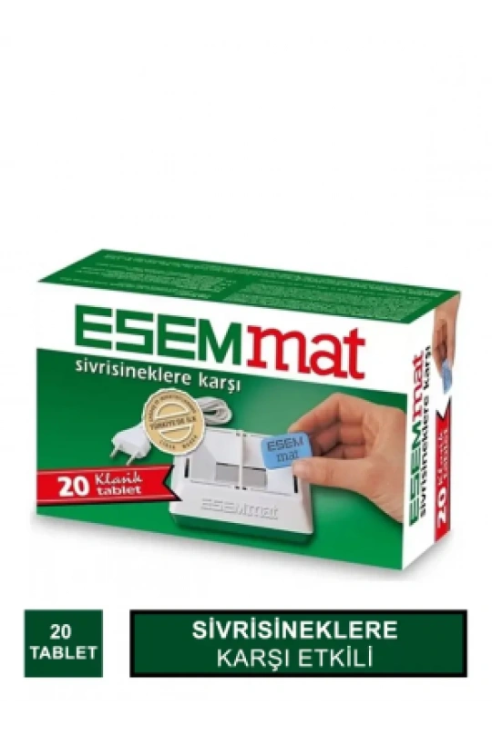 Esemmat Sivrisinek Kovucu 20 Tablet