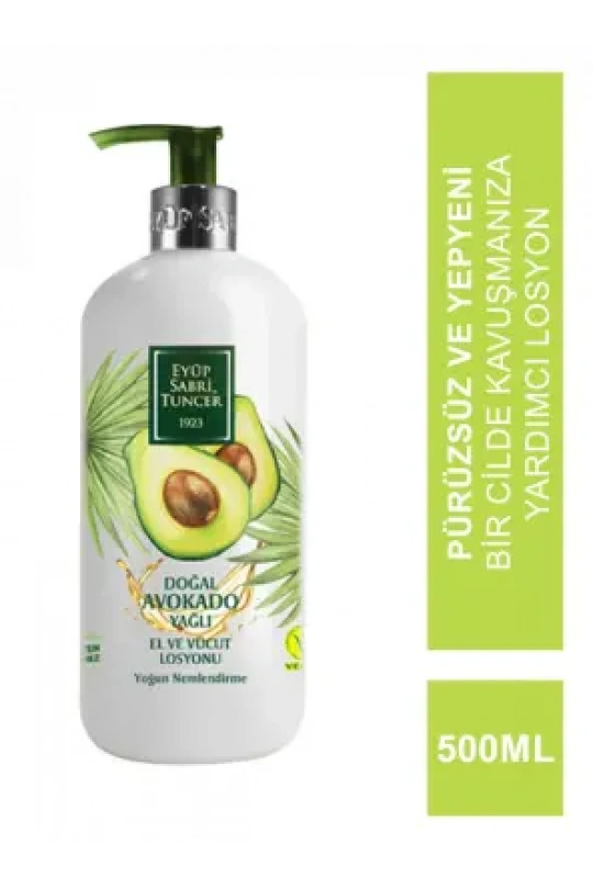 Eyüp Sabri Tuncer Doğal Avokado Yağlı El ve Vücut Losyonu 500 ml