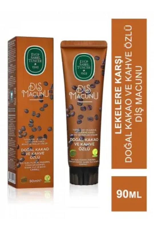 Eyüp Sabri Tuncer Doğal Kakao ve Kahve Özlü Diş Macunu 90 ml