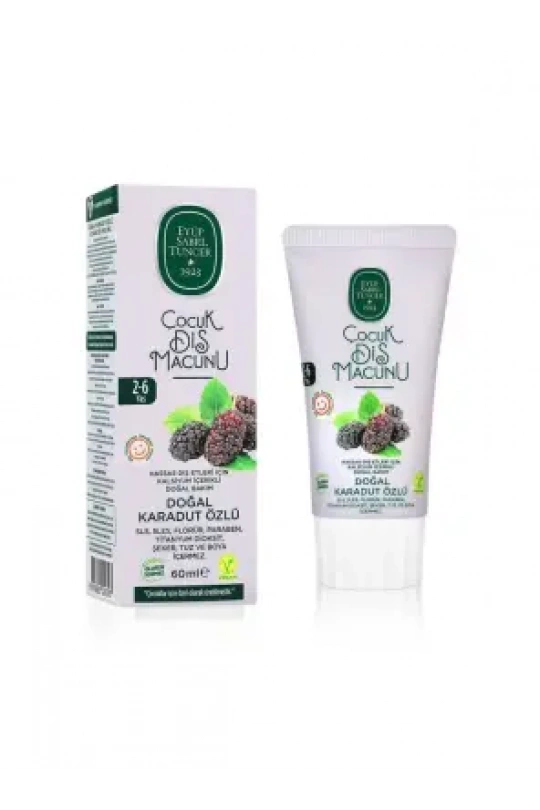 Eyüp Sabri Tuncer Doğal Karadut Özlü Çocuk Diş Macunu 60 ml