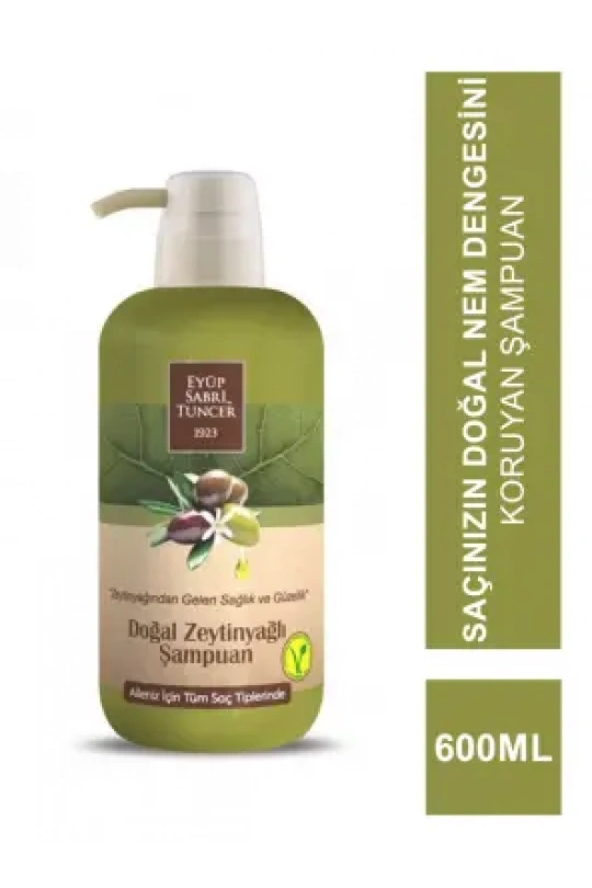 Eyüp Sabri Tuncer Doğal Zeytinyağlı Şampuan 600 ml