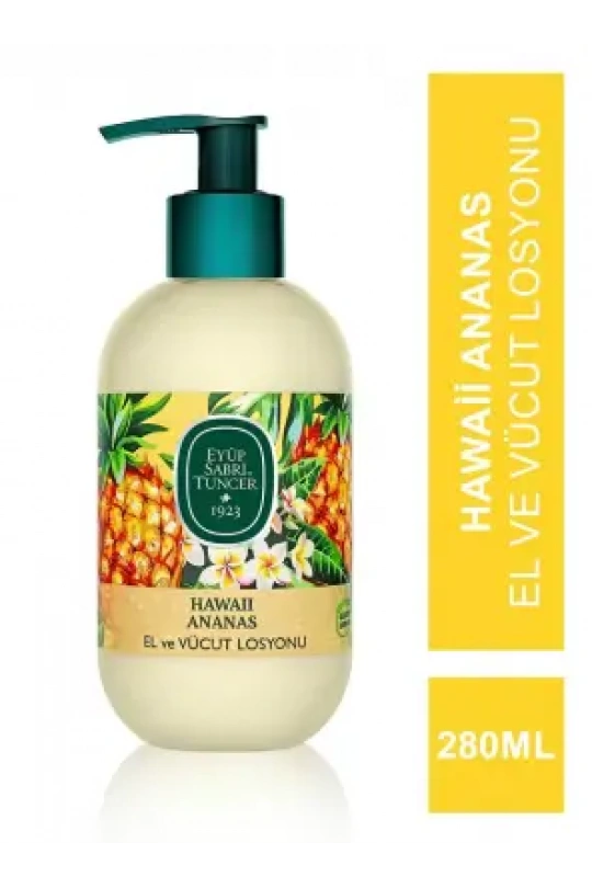 Eyüp Sabri Tuncer Hawaii Ananas Doğal Zeytinyağlı El ve Vücut Losyonu 280 ml