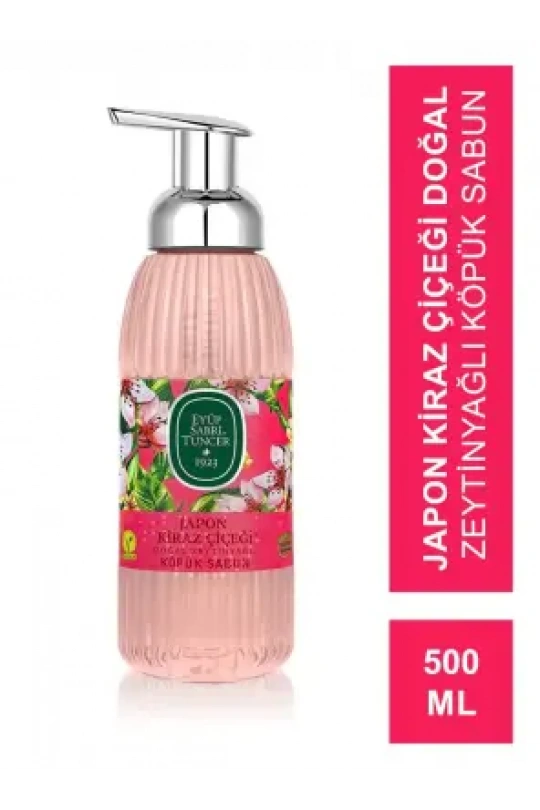 Eyüp Sabri Tuncer Japon Kiraz Çiçeği Doğal Zeytinyağlı Köpük Sabun 500 ml