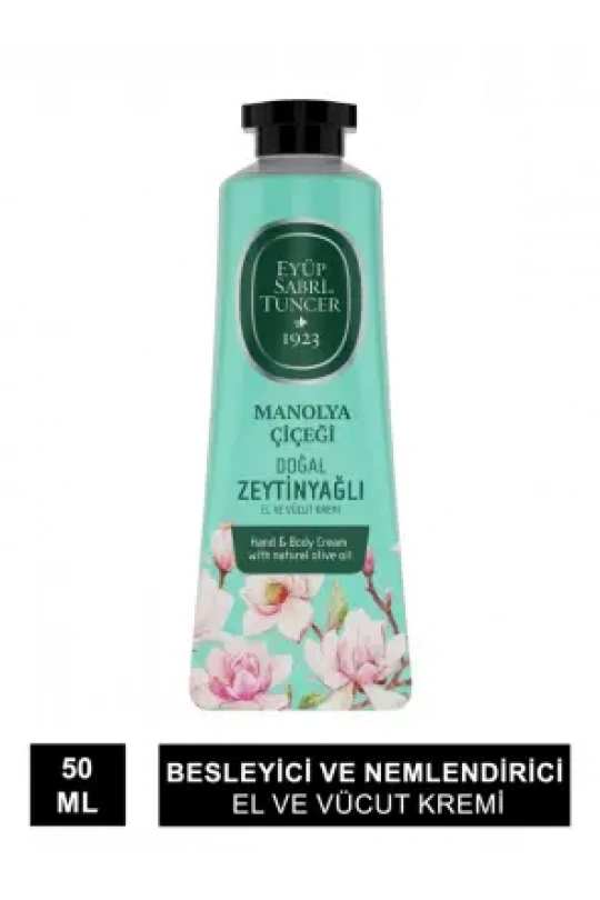 Eyüp Sabri Tuncer Manolya Çiçeği Doğal Zeytinyağlı El ve Vücut Kremi 50 ml