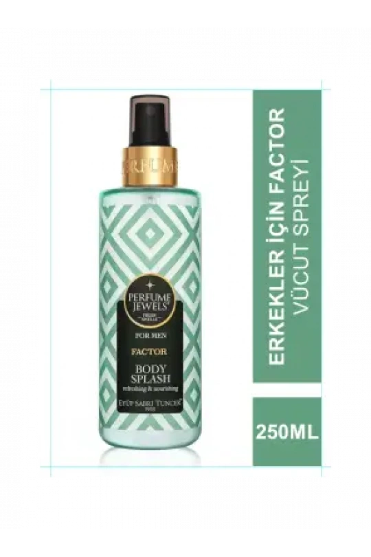 Eyüp Sabri Tuncer Perfume Jewels Factor Erkek Vücut Spreyi 250 ml