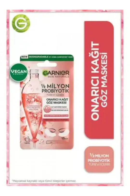 Garnier 1/2 Milyon Probiyotik Türevi Içeren Onarıcı Kağıt Göz Maskesi 6 gr